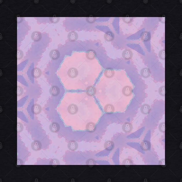 Kaleidoscope Pastel Colors Purple Pink by Peaceful Space AS